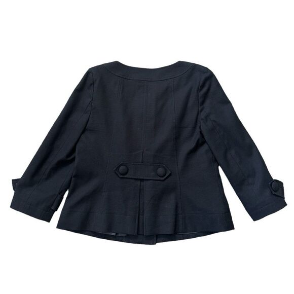 Halogen Retro Style Black Swing Blazer Jacket Size Medium - Picture 5 of 12